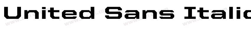 United Sans Italic C字体转换